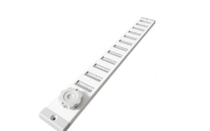 Aluminium afsluitbaar schuifrooster opbouw 370 x 40mm