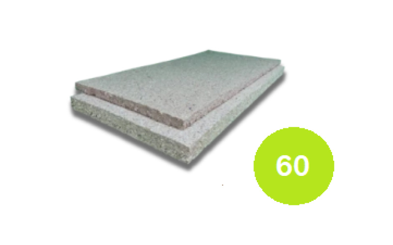 Cyclin Cellulose Geluidsisolatie 1200x600x60mm Rd:1,58 (=0,72m2)
