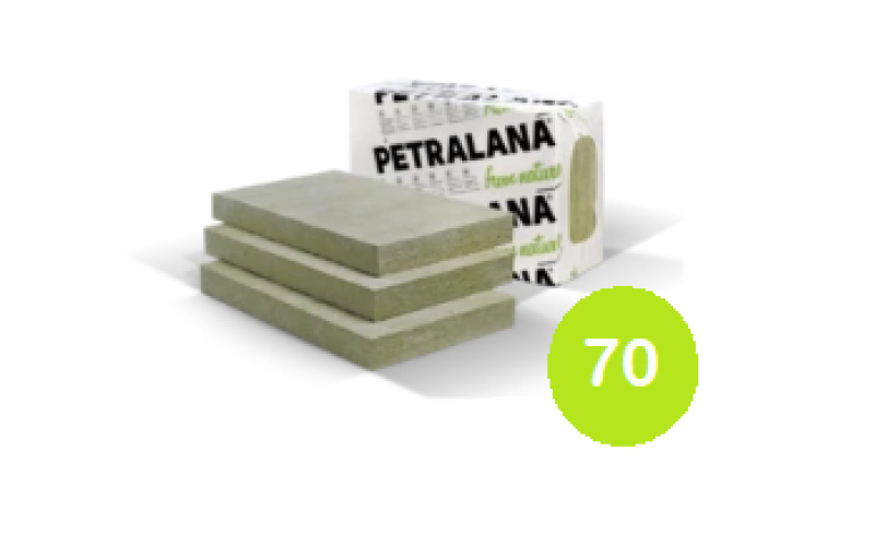 Petralight Plus steenwolplaat 1000x600x70mm Rd:2,00 8pl/pak (=4,8 m2)