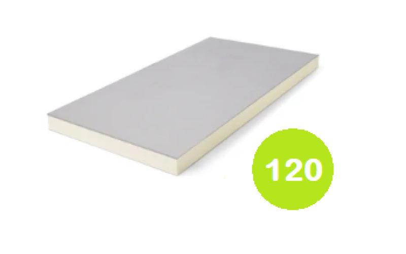 PIR + Gips RK 1200x600x120+9,5mm Rd:5.45 (=0,72 m²)
